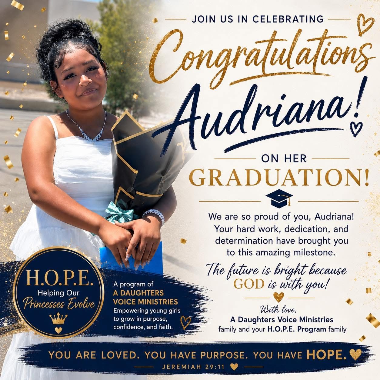 Audriana 2026 Graduate